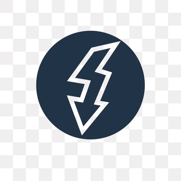 Flash Vector Pictogram Geïsoleerd Transparante Achtergrond Flash Transparantie Concept Kunnen — Stockvector