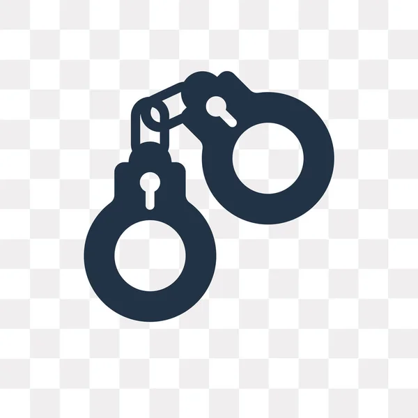 Icône Vectorielle Crime Isolé Sur Fond Transparent Concept Transparence Crime — Image vectorielle