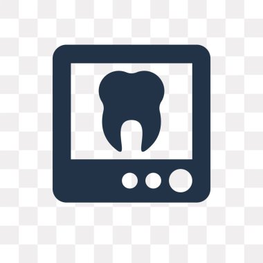 Saydam arka plan üzerinde diş saydamlık kavramı izole diş vektör simge kullandığınız web ve mobil olabilir