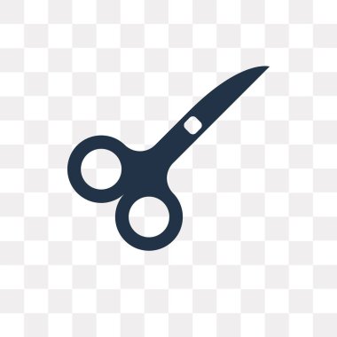 Saydam arka plan üzerinde makas saydamlık kavramı izole makas vektör simge kullandığınız web ve mobil olabilir