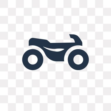 Saydam arka plan üzerinde motosiklet saydamlık kavramı izole motosiklet vektör simge kullandığınız web ve mobil olabilir