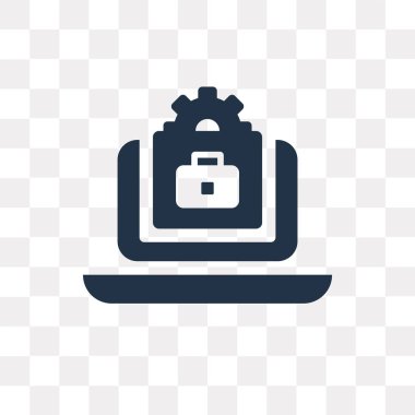 Saydam arka plan üzerinde iş saydamlık kavramı izole iş vektör simge kullandığınız web ve mobil olabilir