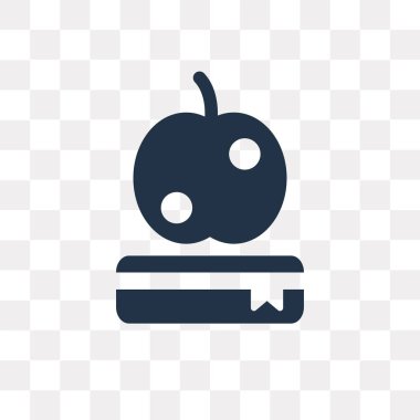 Saydam arka plan üzerinde Apple saydamlık kavramı izole Apple vektör simge kullandığınız web ve mobil olabilir