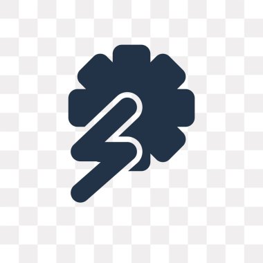 Saydam arka plan üzerinde hidroelektrik santrali saydamlık kavramı izole hidroelektrik santrali vektör simge kullandığınız web ve mobil olabilir