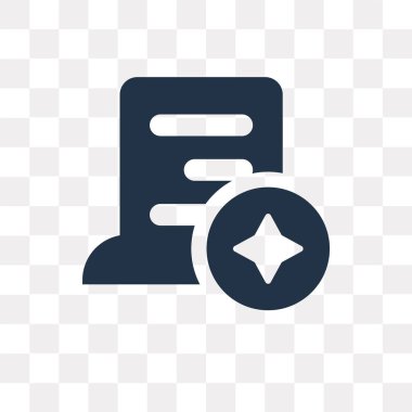 Saydam arka plan üzerinde kağıt saydamlık kavramı izole kağıt vektör simge kullandığınız web ve mobil olabilir