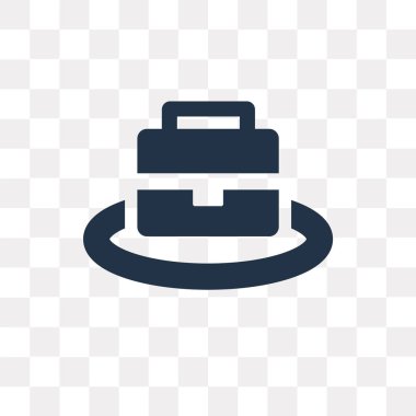 Saydam arka plan üzerinde iş saydamlık kavramı izole iş vektör simge kullandığınız web ve mobil olabilir