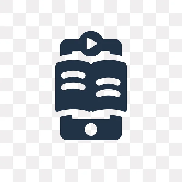 Иконка Вектора Электронной Книги Изолированы Прозрачном Фоне Концепция Прозрачности Электронной — стоковый вектор