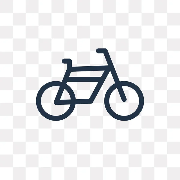 Bicycle Vector Icon Isolated Transparent Background Bicycle Transparency Concept Can — Stock Vector