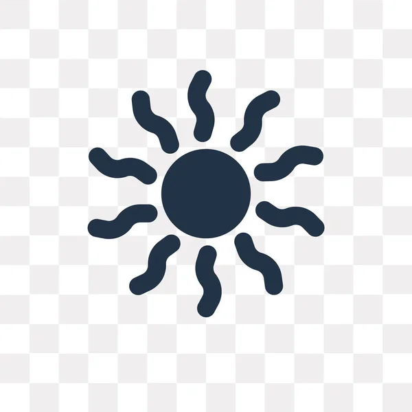 Векторні Значок Ізольовані Прозорим Фоном Сонце Прозорості Концепція Може Бути — стоковий вектор