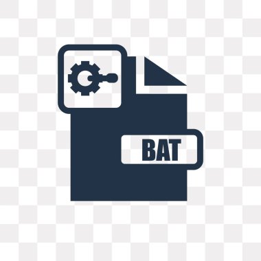 Saydam arka plan üzerinde yarasa saydamlık kavramı izole yarasa vektör simge kullandığınız web ve mobil olabilir