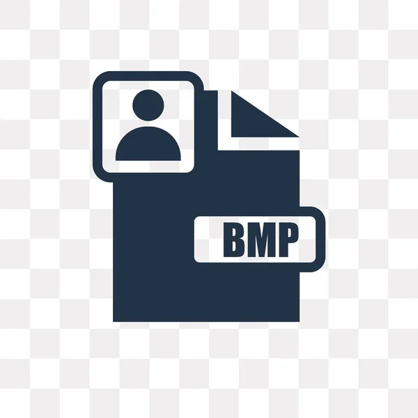 Bmp vector icon isolated on transparent background, Bmp transparency concept can be used web and mobile — Stock Illustration Bmp Vector Icon Isolated Transparent Background Bmp Transparency Concept Can Vector Graphics