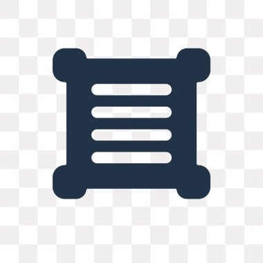 Saydam arka plan üzerinde liste saydamlık kavramı izole listesi vektör simge kullandığınız web ve mobil olabilir