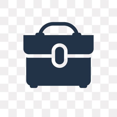 Evrak Çantası'nı vektör simge şeffaf arka plan üzerinde evrak çantası'nı saydamlık kavramı izole kullanılan web ve mobil olabilir