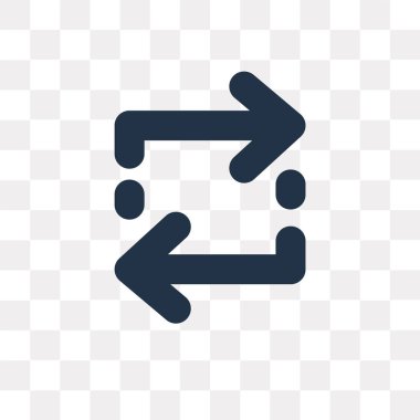 Oklar üzerinde şeffaf arka plan izole simge vektör, okları saydamlık kavramı kullanılan web ve mobil olabilir