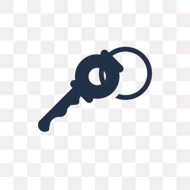 Saydam arka plan üzerinde anahtar saydamlık kavramı izole anahtar vektör simge kullandığınız web ve mobil olabilir