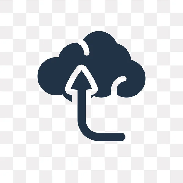 Cloud Computing Vector Icono Aislado Sobre Fondo Transparente Cloud Computing — Vector de stock