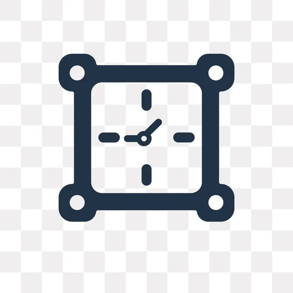 Icono Vector Tiempo Aislado Fondo Transparente Concepto Transparencia Tiempo Puede — Archivo Imágenes Vectoriales