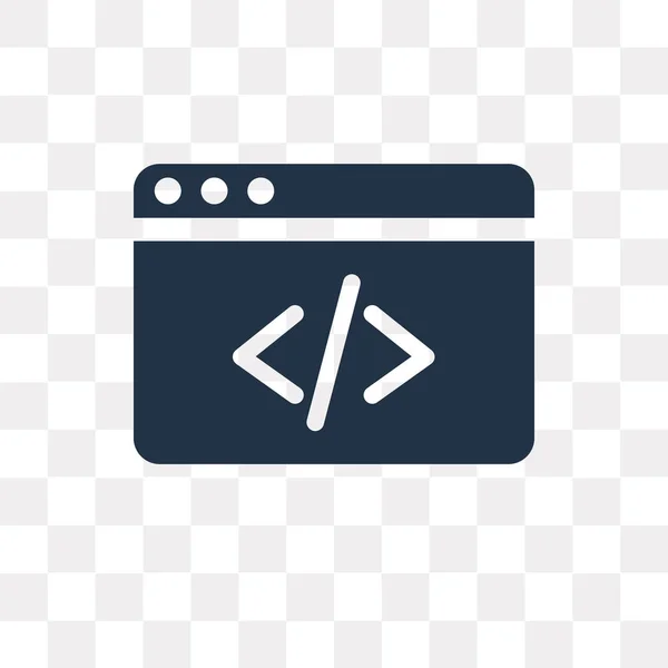 Clean Code Vektor Symbol Isoliert Auf Transparentem Hintergrund Clean Code — Stockvektor