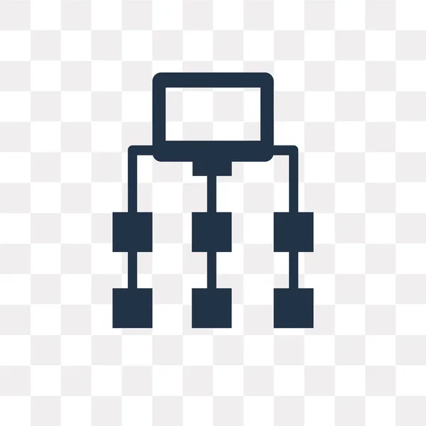 Sitemap Vector Pictogram Geïsoleerd Transparante Achtergrond Sitemap Transparantie Concept Kunnen — Stockvector