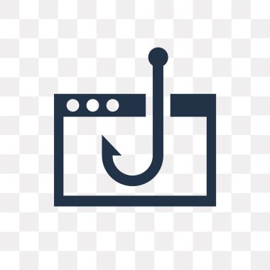 Vektör simgesi üzerinde şeffaf arka plan izole balıkçılık, balıkçılık saydamlık kavramı kullanılan web ve mobil olabilir