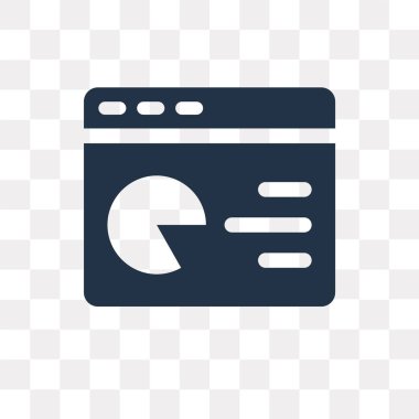 Kullandığınız web ve mobil tarayıcı vektör simge şeffaf arka plan üzerinde tarayıcı saydamlık kavramı izole olabilir