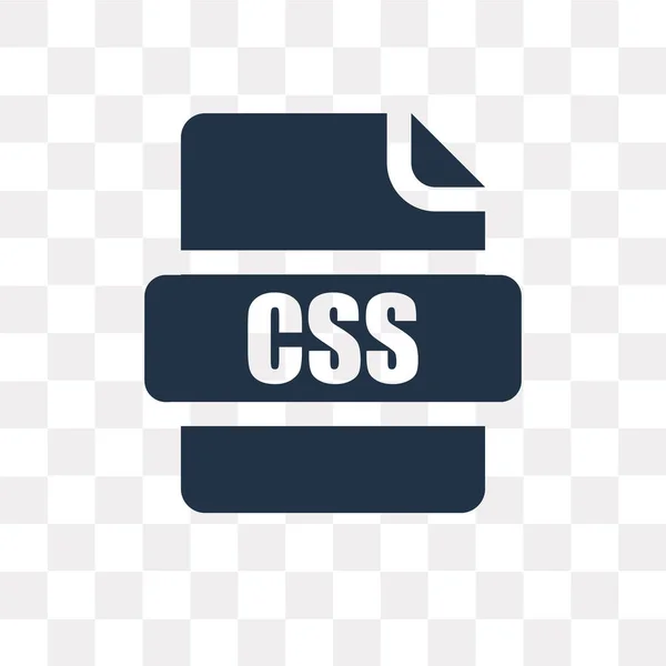 Css Dateiformat Vektorsymbol Isoliert Auf Transparentem Hintergrund Css Dateiformat Transparenzkonzept — Stockvektor