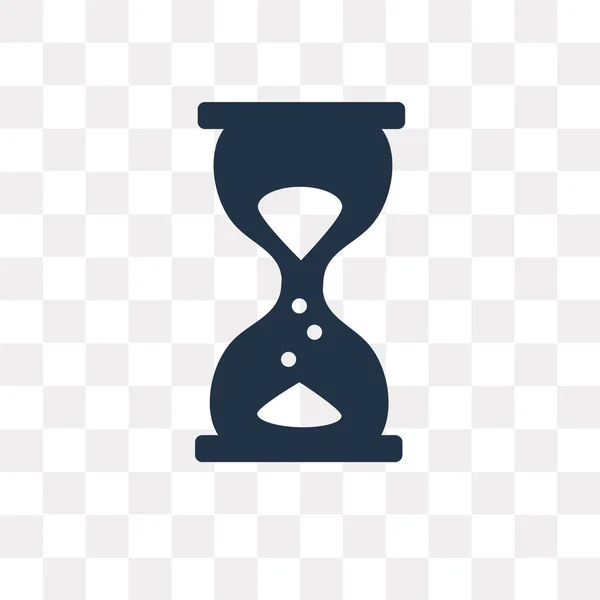 Песок Часы Вектор Значок Изолирован Прозрачном Фоне Песчаные Часы Прозрачность — стоковый вектор
