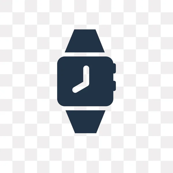 Horloge Vector Pictogram Geïsoleerd Transparante Achtergrond Watch Transparantie Concept Kunnen — Stockvector