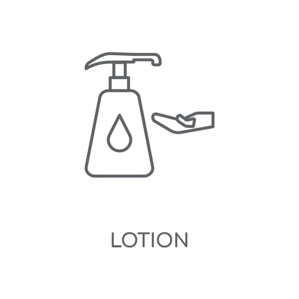 Lotion Lineares Symbol Lotionskonzept Schlaganfall Symboldesign Dünne Grafische Elemente Vektorillustration — Stockvektor