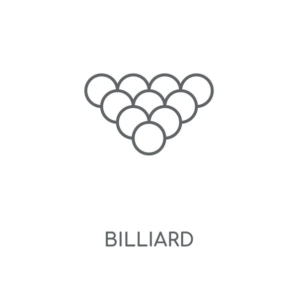 Δισεκατομύριο Γραμμική Εικονίδιο Έννοια Του Μπιλιάρδου Εγκεφαλικό Επεισόδιο Σύμβολο Σχεδιασμού — Διανυσματικό Αρχείο