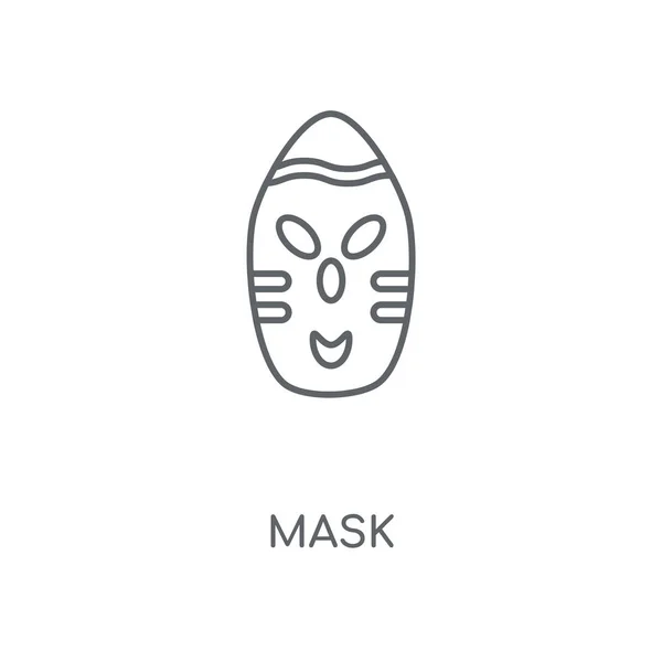 Ikona Liniowej Maski Maska Koncepcja Symbol Obrysu Cienkich Elementów Graficznych — Wektor stockowy