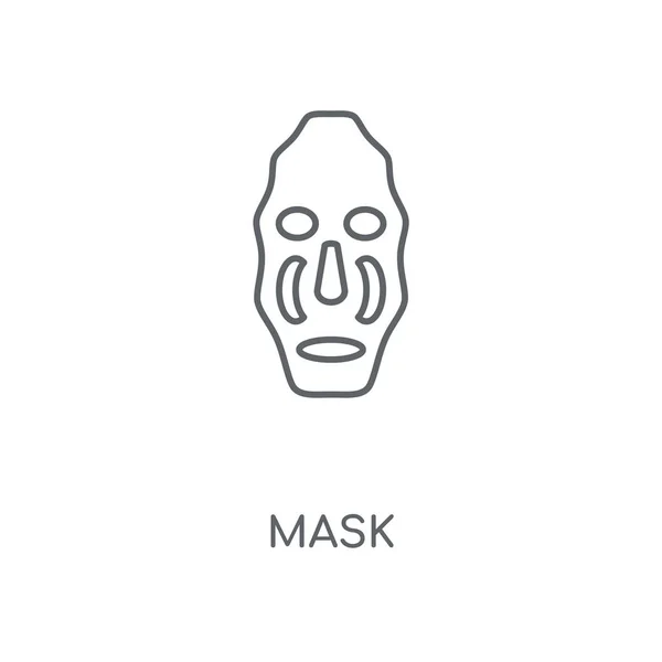 Maske Lineares Symbol Maskenkonzept Strich Symbol Design Dünne Grafische Elemente — Stockvektor