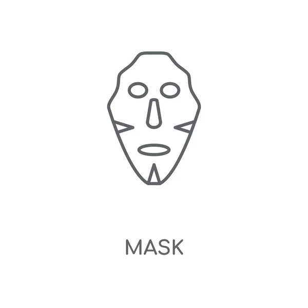 Maske Lineares Symbol Maskenkonzept Strich Symbol Design Dünne Grafische Elemente — Stockvektor