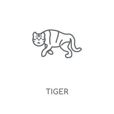 Kaplan doğrusal simgesi. Kaplan kavramı kontur sembolü tasarım. İnce grafik öğeleri illüstrasyon, beyaz bir arka plan, eps 10 anahat desen vektör.