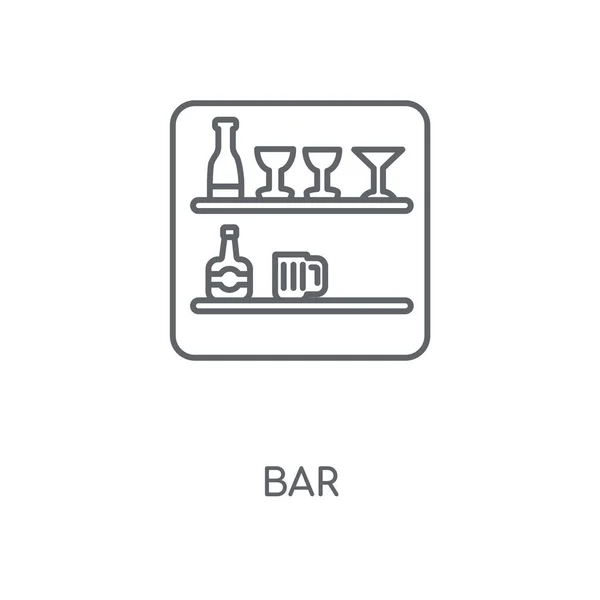 Doğrusal Simgesi Bar Bar Kavramı Kontur Sembolü Tasarım Nce Grafik — Stok Vektör