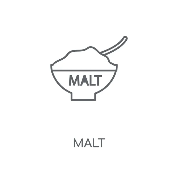 Malt Linjär Ikonen Malt Konceptdesign Stroke Symbol Tunn Grafiska Element — Stock vektor