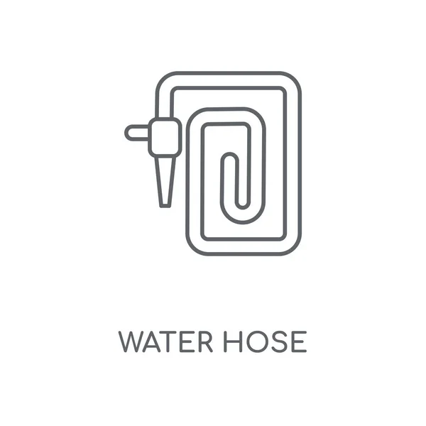 Водяний Шланг Лінійний Значок Концепція Водяного Шланга Розробка Символів Шланга — стоковий вектор