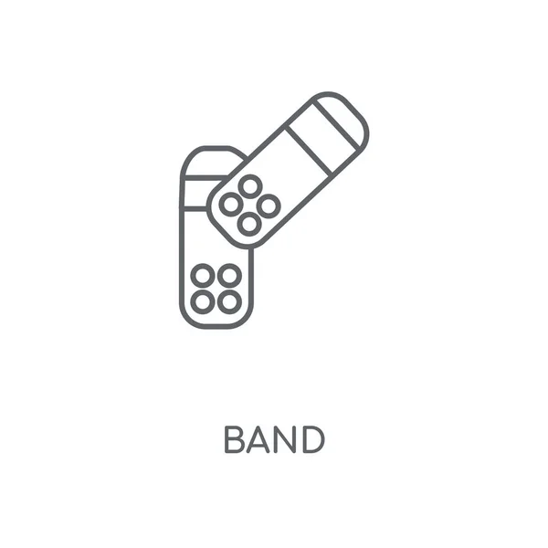 Band Lineares Symbol Band Konzept Strich Symbol Design Dünne Grafische — Stockvektor