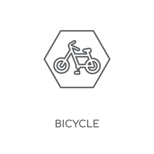 Cykel Linjär Ikonen Cykel Konceptdesign Stroke Symbol Tunn Grafiska Element — Stock vektor