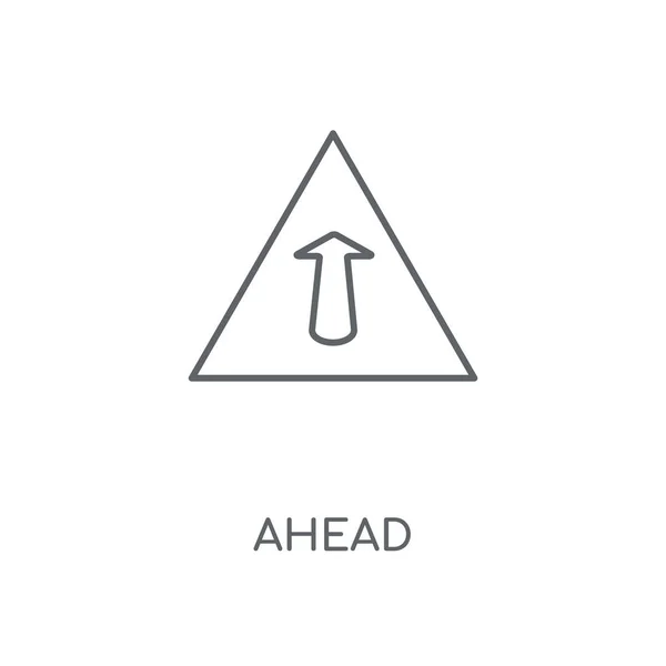 Ahead Linear Icon Ahead Concept Stroke Symbol Design Thin Graphic — Stock Vector
