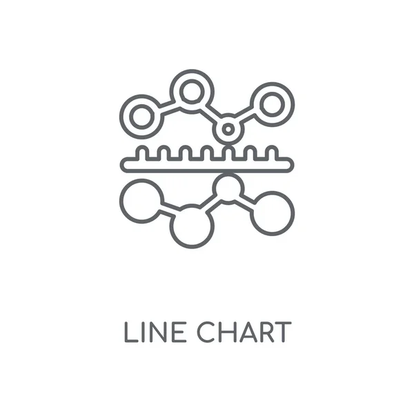 Diagram Lineáris Ikonján Vonal Diagram Koncepcióterv Stroke Szimbólum Vékony Grafikai — Stock Vector