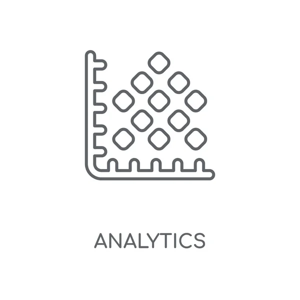 Icône Linéaire Analytique Concept Analytique Conception Symbole Avc Illustration Vectorielle — Image vectorielle