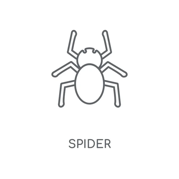 Spider Lineaire Pictogram Spider Beroerte Symbool Conceptontwerp Dunne Grafische Elementen — Stockvector