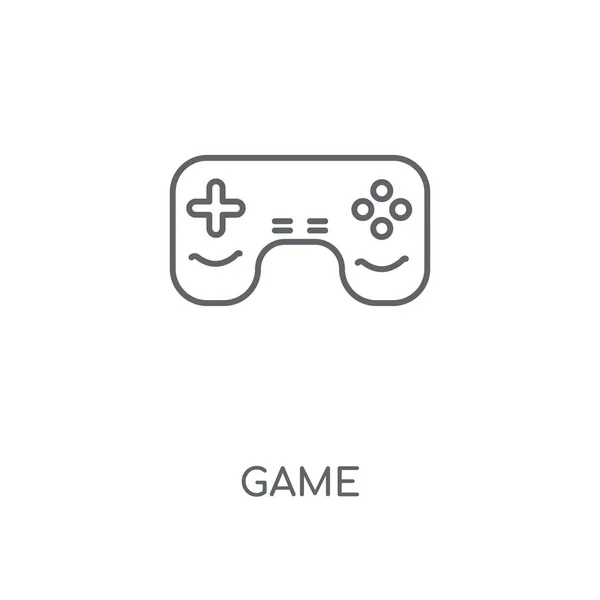 Γραμμική Εικονίδιο Παιχνιδιού Έννοιας Παιχνίδι Stroke Design Σύμβολο Λεπτή Στοιχεία — Διανυσματικό Αρχείο