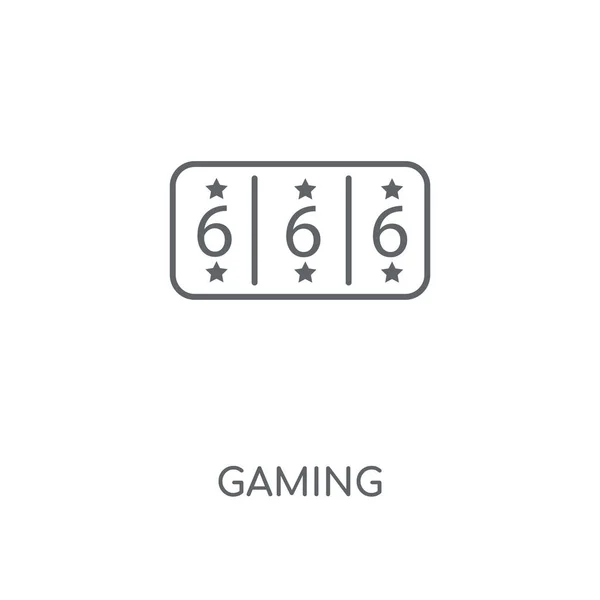 Gaming Lineare Ikone Gaming Konzept Strich Symbol Design Dünne Grafische — Stockvektor