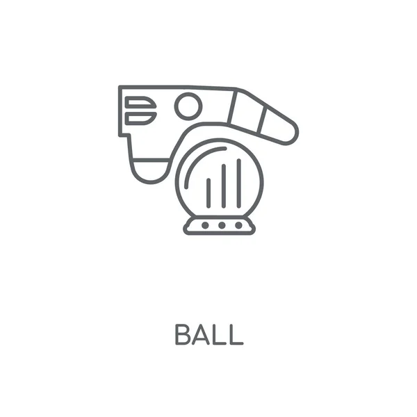 Bal Lineaire Pictogram Bal Beroerte Symbool Conceptontwerp Dunne Grafische Elementen — Stockvector