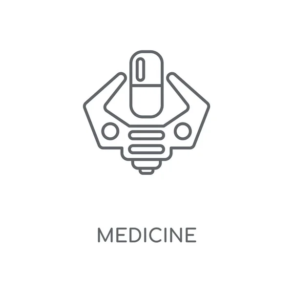 Medicine Linear Icon Medicine Concept Stroke Symbol Design Thin Graphic — Stock Vector