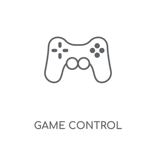 Játék Lineáris Ikon Játék Control Stroke Szimbólum Koncepcióterv Vékony Grafikai — Stock Vector