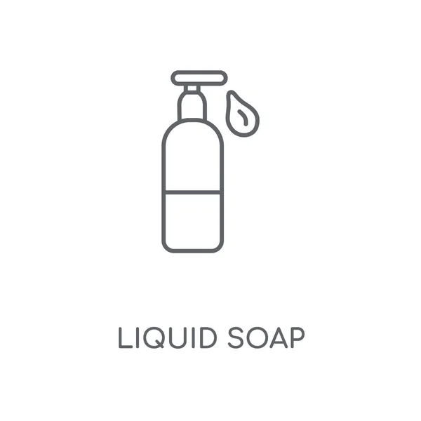 Liquid Soap Liniowe Ikona Liquid Soap Koncepcja Skok Symbol Projekt — Wektor stockowy