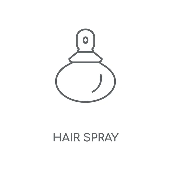 Icono Lineal Hair Spray Diseño Símbolo Trazo Concepto Spray Para — Vector de stock